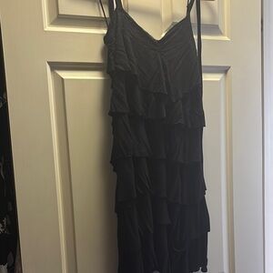 Fun Black Ruffled Dress